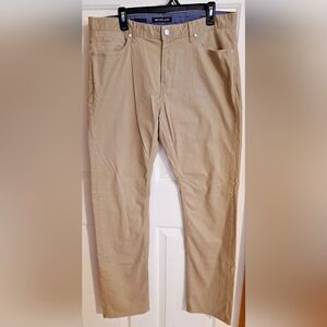 Michael Kors Tailored Classic Fit Tan Pants Size 34/32 Khaki Chino Pants Cotton